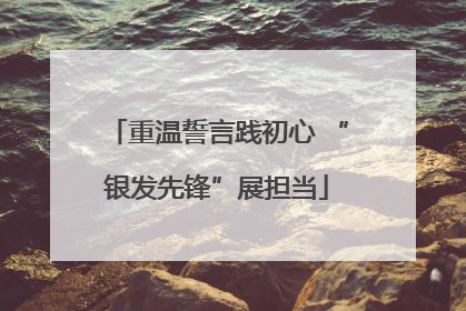 重温誓言践初心 “银发先锋”展担当