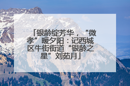 银龄绽芳华，“微孝”暖夕阳：记西城区牛街街道“银龄之星”刘茹月