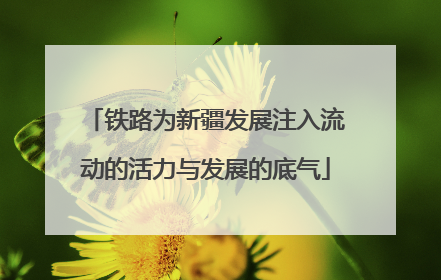 铁路为新疆发展注入流动的活力与发展的底气