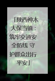 陕西神木大保当镇：筑牢交通安全防线 守护群众出行平安