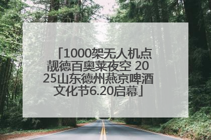 1000架无人机点靓德百奥莱夜空 2025山东德州燕京啤酒文化节6.20启幕