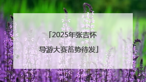 2025年张吉怀导游大赛蓄势待发