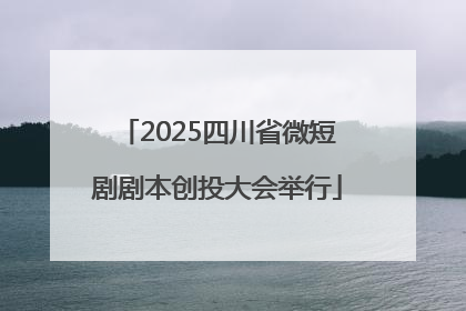 2025四川省微短剧剧本创投大会举行