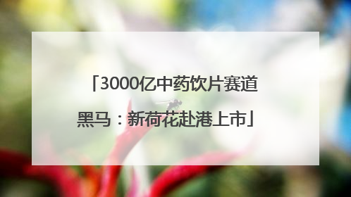 3000亿中药饮片赛道黑马：新荷花赴港上市