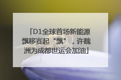 D1全球首场新能源飘移赛起“飘”，许魏洲为成都世运会加油